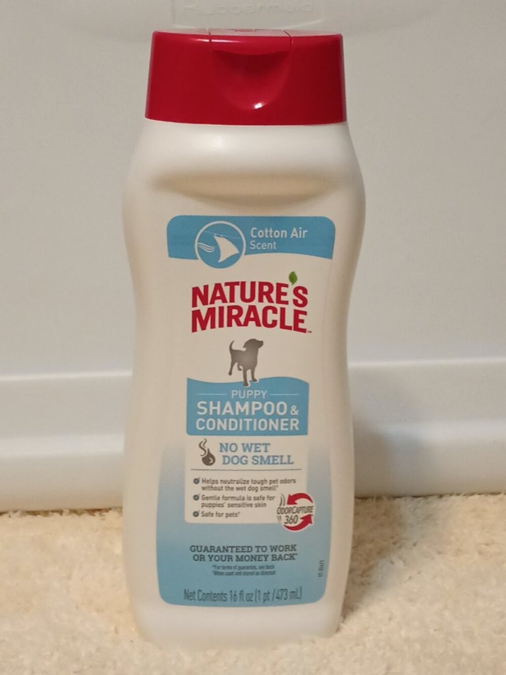 NWT~ Nature's Miracle Puppy Shampoo & Conditioner - Cotton Air Scent, 16 fl. oz.